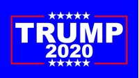 TRUMP 2020 Flag Decal / Sticker 10