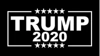 TRUMP 2020 Flag Decal / Sticker 17