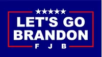 Let's Go Brandon Political Flag Style Decal / Sticker 11