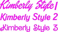 Barbie Style Custom Name Decal / Sticker 01