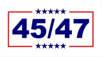 TRUMP 45/47 Flag Decal / Sticker 17