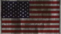 Distressed American Flag Decal / Sticker 72