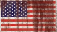 Rusted American Flag Decal / Sticker 75