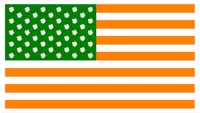 American Irish Flag Decal / Sticker 04