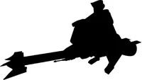 74-Z Speeder Bike Decal / Sticker 03