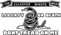 Culpeper Minutemen Don't Tread on Me Decal / Sticker