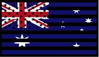 American Australian Flag Decal / Sticker 01