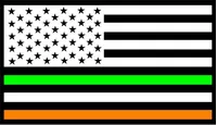 American Irish Flag Decal / Sticker 02