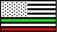 z American Italian Flag Decal / Sticker 01