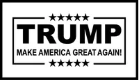 TRUMP Flag Decal / Sticker 04