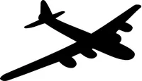 Bomber Airplane Decal / Sticker 03