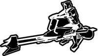 74-Z Speeder Bike Decal / Sticker 02