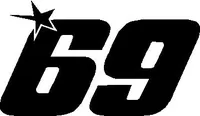 69 Nicky Hayden Decal / Sticker
