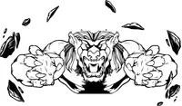 Lions Mascot Decal / Sticker 08