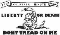 Culpeper Minutemen Don't Tread on Me Decal / Sticker