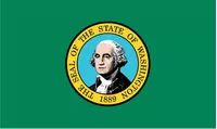 Washington State Flag Decal / Sticker 01