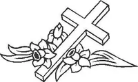 Cross Decal / Sticker 01