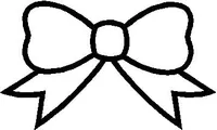 Bow Ribbon Decal / Sticker 01