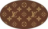 WrapModz - Louis Vuitton Logo Pattern Wall Decal, Home