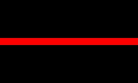 Thin Red Line 1/4 Inch (0.25) Thick Decal / Sticker 01