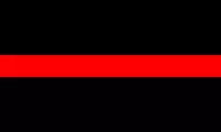 Thin Red Line 1/2 Inch (0.5) Thick Decal / Sticker 02
