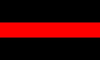 Thin Red Line 3/4 Inch (0.75) Thick Decal / Sticker 03