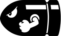 BULLET BILL DECALS and STICKERS