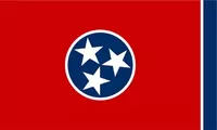 Tennessee Flag Decal / Sticker 01