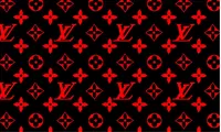 Red and Black Louis Vuitton Pattern Decal / Sticker 43