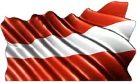 Austrian Flag Waving Decal / Sticker