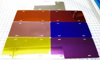 zz Purple Chrome Blank License Plate