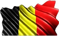 Belgium Flag Waving Decal / Sticker
