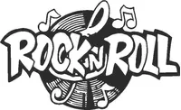 Rock N Roll Lettering Decal / Sticker