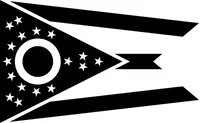 Ohio Flag Decal / Sticker 03