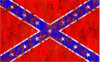 Rusted Rebel / Confederate Flag Decal / Sticker 12