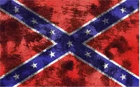 Scratched Rebel / Confederate Flag Decal / Sticker 17