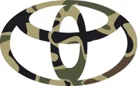 Traditional Brown Camo Toyota Decal / Sticker 01