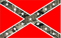 Camouflage Rebel / Confederate Flag Decal / Sticker 53
