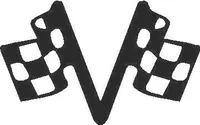 Checkered Flags Decal / Sticker 02