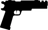 1911 Compensated Gun Decal / Sticker