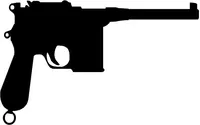 Mauser C96 Gun Decal / Sticker