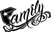 Famous Family Decal / Sticker