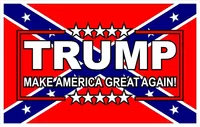 TRUMP Confederate Flag Decal / Sticker 06