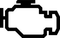 Check Engine Light Icon Decal / Sticker 01