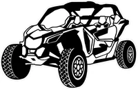 Can-Am X3 Outline Decal / Sticker 04