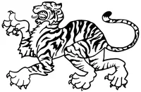 Tigers Mascot Decal / Sticker