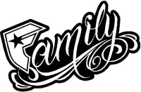 Famous Family Decal / Sticker