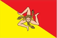 Sicilian Flag Decal / Sticker 01