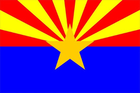 Arizona Flag Decal / Sticker 02