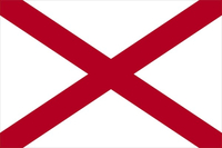 Alabama Flag Decal / Sticker 01